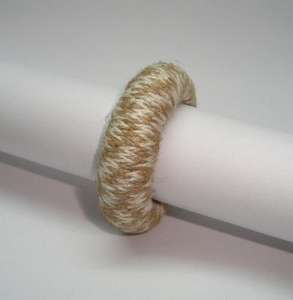 Anillo para Servilletas con Diseño de Barba de N S Tomar Handicrafts, con Yute y Tela de Bambú, Anillos para Servilletas de Boda Ecológicos, Diseño Clásico Redondo - Product Image 3