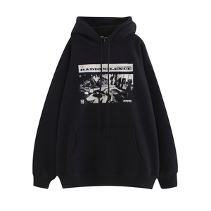 Sudadera con Capucha Beige Extra Grande para Hombre, Mezcla de Algodón/Poliéster, Bordada, Estilo Urbano Otoñal, Producto OEM de Primera Calidad - Product Image 1