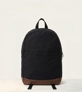 <b>Black</b> Canvas Student <b>Backpack</b> School Bag Zipper Daypack Casual Travel Daypack - Product Image 4