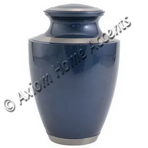 Urne funéraire artisanale en laiton massif pour cendres humaines adultes - Axiom Home Accents Urne de crémation bon marché en plastique indien - Product Image 2
