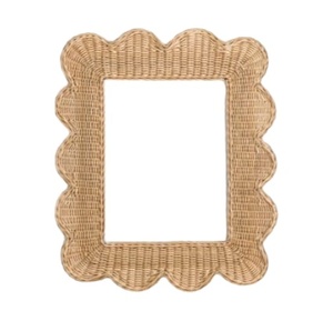 Vintage Style Bamboo and Wooden Abstract Woven Picture Frame Table <b>Stand</b> with Hanging Function for Family Photo Gifts Home Decor - Product Image 3