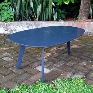Table basse moderne avec pieds en métal, design minimaliste, finition grise, pour salon, modèle TAB60 - Product Image 1