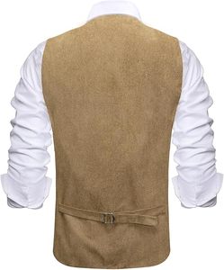 Chaleco de Cuero para Hombre, Nuevo, Moderno, sin Mangas, Transpirable, Informal, para Motocicleta, Invierno - Product Image 3
