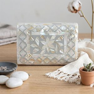 Caja de Almacenamiento Multifuncional Hermética con Incrustaciones de Madreperla, Estilo Árabe Clásico, Organizador de Joyas - Product Image 4
