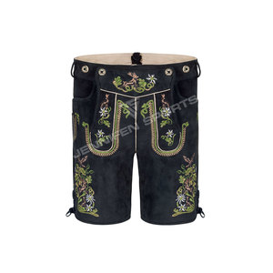 Pantalones Cortos de Cuero de Ante Bávaro para Hombre, de la Mejor Calidad, Personalizados, con Tirantes, Lederhosen Tradicionales Alemanes, Casuales y Sólidos - Product Image 2
