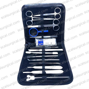 ชุดเครื่องมือผ่าตัดสำหรับนักเรียน 24 ชิ้น ทำจากสแตนเลส สำหรับชุดอุปกรณ์การศึกษาชีววิทยา กายวิภาคศาสตร์ และการฝึกอบรมทางการแพทย์ - Product Image 2