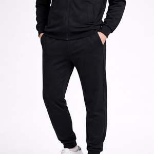 ชุดวอร์มมีฮู้ดผู้ชาย คุณภาพพรีเมียม สีพื้น แต่งแถบตัดสีเรียบง่าย ดีไซน์ทันสมัย เสื้อผ้ากีฬา ผ้าฝ้ายฟลีซ 100% - Product Image 6