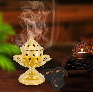 Support minimaliste en laiton pour brûleur d'encens à bougie chauffe-plat avec plateau en maille amovible, disponible à prix de gros. - Product Image 2
