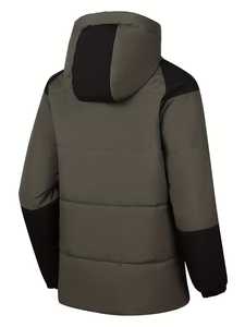 Windbreaker Softshell Men's Hooded Safari Style <b>Jacket</b> Waterproof Breathable Weather Resistant 100% Polyester - Product Image 4