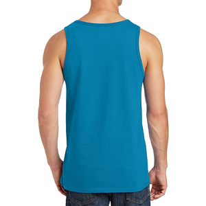 เสื้อกล้ามออกกำลังกายผู้ชายแบบใหม่ แขนกุด ผ่าข้าง พิมพ์ลายเรียบหรู คุณภาพพรีเมียม มีหลายขนาด - Product Image 3