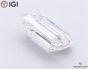 Diamante Solitario de 3.00 Quilates, Corte Esmeralda, Cultivado en Laboratorio, CVD, Color D, Claridad VS1, Certificado IGI, Obra Maestra - Product Image 5