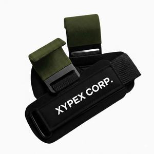 Crochets de musculation personnalisés pour soulevés de terre, tractions, rames, soulevés de bras – Sangles en néoprène souples antidérapantes anti-déchirure, poignées épaisses pour poignets forts - Product Image 4