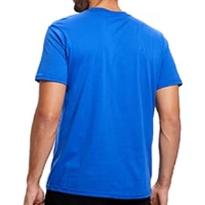 Black Custom Men's T-Shirts <b>Short</b> Sleeve O-Neck 100% Cotton Worsted Fabric Front Logo Formal Style Loose Fit Anti-Pilling 230g - Product Image 2