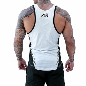 Camiseta sin Mangas para Hombre, al por Mayor, con Logotipo Personalizado, Cómoda, de Color Sólido, 100% Algodón, Transpirable - Product Image 6