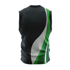 Camiseta de Baloncesto Personalizable Verde Naranja con Cuello en V, Sin Mangas, Malla, Nombre del Equipo, Número, Impresión Sublimada, Unisex, Adulto - Product Image 6