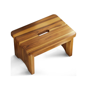 Wholesale Natural Acacia Wooden Step <b>Stool</b> with 550 Load Capacity Wooden One Step <b>Stool</b> for Kids Seniors Adults - Product Image 2