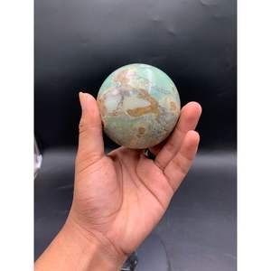 Esfera de crisoprasa natural, piedra verde, bola de cristal para fines decorativos y curativos - Product Image 6