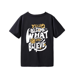 Tops décontractés en polyester à manches courtes, respirants et à séchage rapide, à motifs d'animaux mignons, pour garçons et enfants, taille plus, été - Product Image 3