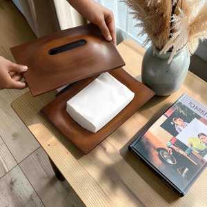 กล่องใส่กระดาษทิชชูไม้ตกแต่งสำหรับตกแต่งบ้าน - Product Image 6