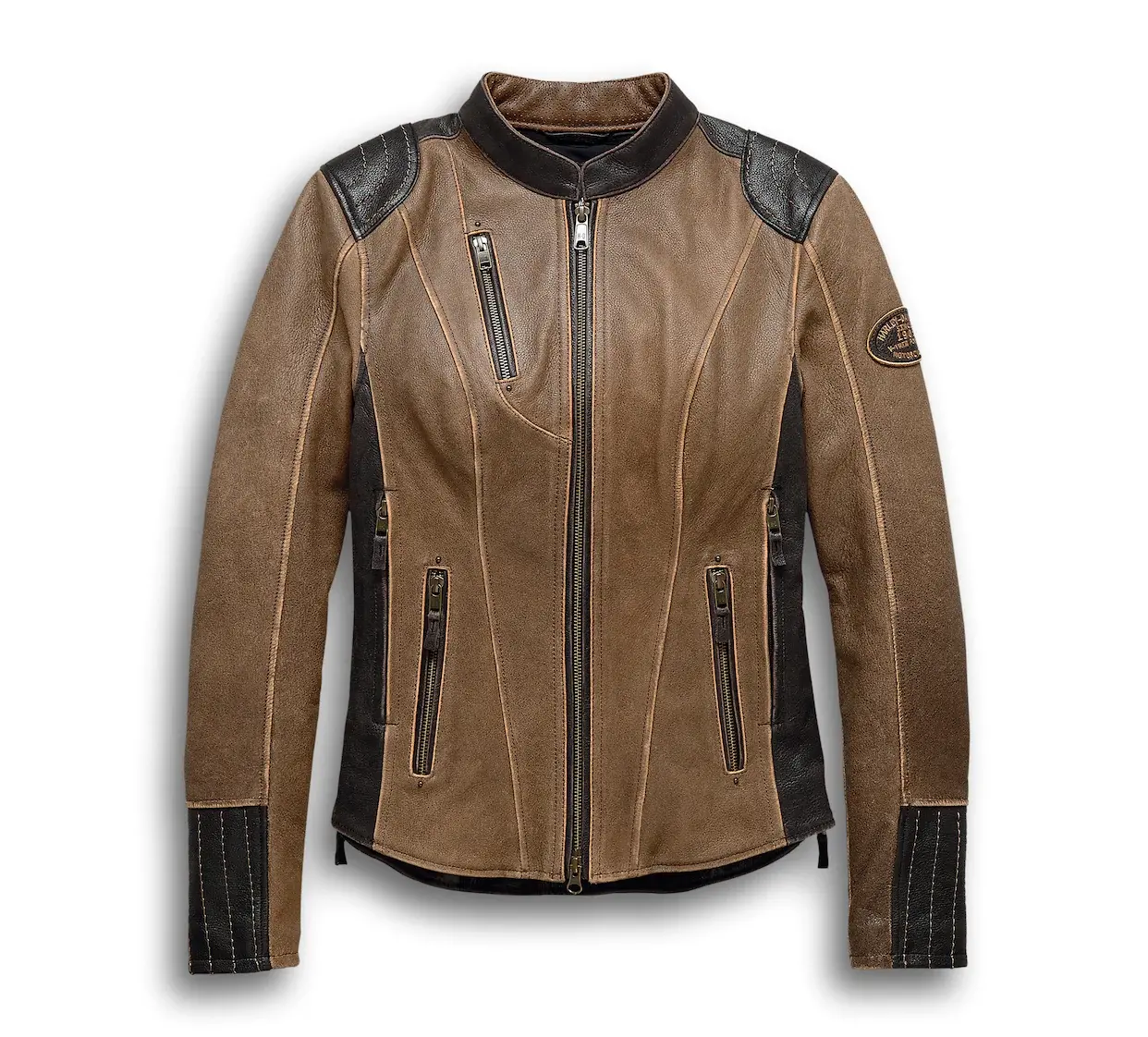 Bikers fashion women leather jacket soft cowhide Leather American Club and group riders Autos Motorcycle Riding Cruising Jackets