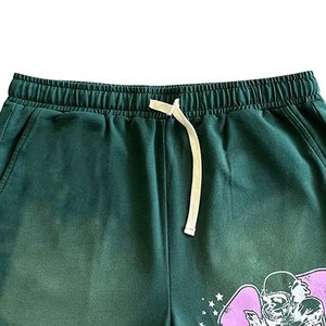 Pantalones Cortos de Algodón con Cordón para Hombre, Estilo Hip Hop Urbano, Holgados, Casuales, con Logotipo Personalizado, de Alta Venta, para Verano - Product Image 3