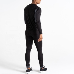 Conjunto de Ropa Interior de Compresión para Hombre, Manga Larga, Secado Rápido, Transpirable, Ropa Deportiva, Ropa Activa, Gimnasio, Running, Negro - Product Image 2