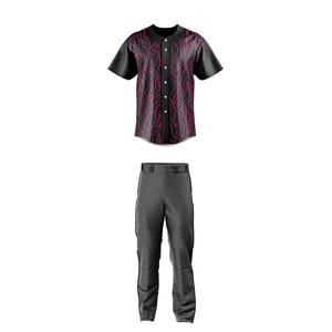 Custom Made Sports Wear Baseball Uniform For Men Pakistan Made Top Style Sports Clothing Baseball Uniform <b>Set</b> - Product Image 5