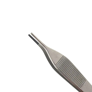 คีมจับเนื้อเยื่อแบบฟันเลื่อย ขนาด 12 ซม. ยี่ห้อ Standard Adson ผลิตจากสแตนเลสสตีล สำหรับการผ่าตัดและทันตกรรม ใช้ซ้ำได้ - Product Image 2