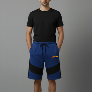 Shorts en polaire pour hommes, décontractés, en mélange de coton doux, taille élastique avec cordon de serrage, au-dessus du genou, pour la gym, la course, l'entraînement, le sport et la détente - Product Image 4
