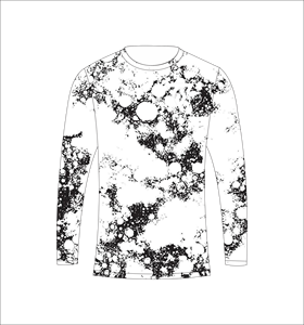 เสื้อยืดแขนยาวลายพรางหิมะสีดำขาวแบบซับลิเมชั่นสำหรับผู้ชาย เหมาะสำหรับการล่าสัตว์ ตกปลา ออกกำลังกาย และฝึกซ้อมกีฬา - Product Image 2