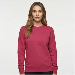 Sudaderas de Invierno para Hombre, Cuello Redondo, Corte Regular, Manga Larga, Felpa, Color Liso, Casual, Alta Calidad, Premium, Teñido Liso - Product Image 1