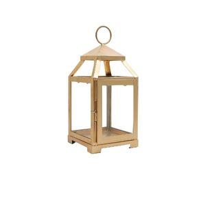 Farol Clásico Rectangular Árabe de Metal Negro de 12 Pulgadas de Alto con Vidrio Transparente y Hierro, Regalo Ideal para Festividades, Fiestas y Bodas - Product Image 5