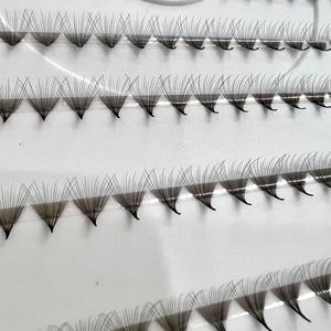 Extensions de cils synthétiques faites à la main, en éventail préformé, effet camélia, longues et naturelles, 14D 16D 20D, courbure CC/DD/M/L, vente en gros - Product Image 3