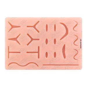 แผ่นฝึกเย็บแผลแบบอัพเกรดสำหรับการฝึกเย็บแผลทางการแพทย์  แบบซิลิโคนนำกลับมาใช้ใหม่ได้ พร้อมบาดแผลที่ตัดไว้ล่วงหน้า - Product Image 1