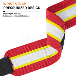 High Quality Workout Weightlifting <b>Wrist</b> Wrap <b>Thumb</b> Loop Fitness Training Wrap Custom Logo Adjustment Powerlifting Strap - Product Image 5