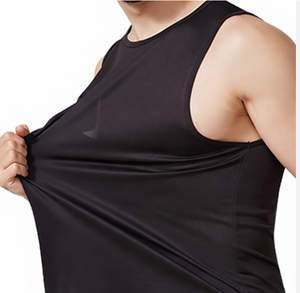 <b>Racer</b> Back Quick Dry Anti-shrink Casual 100% Polyester O-Neck Gym Fitness Sport Sleeveless Tank <b>Tops</b> Men's Basketball Running - Product Image 3