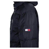 Parka d'hiver respirante pour homme, à capuche, couleur unie, isolée, en polyester/coton, fermeture éclair, vêtement d'extérieur décontracté, coupe classique