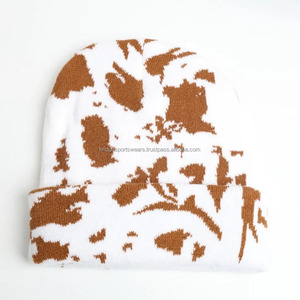 Chapeau en tricot unisexe avec logo personnalisé, impression par sublimation jacquard - Product Image 6