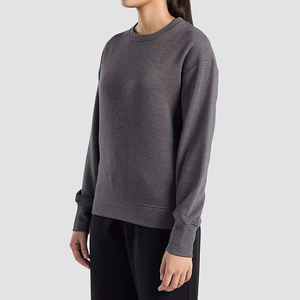 Venta al por mayor de sudaderas extragrandes lisas de alta calidad, unisex, 100% algodón, con logotipo personalizado, para mujer. - Product Image 6