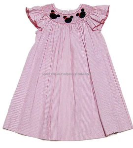 Abito estivo Bishop da ragazza <span class=keywords><strong>Minnie</strong></span> a righe rosse - Product Image 1