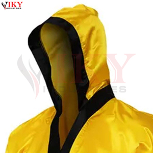 Batas de Boxeo de Primera Calidad en Amarillo y Negro para Adultos, Batas de Lucha MMA Unisex para Grappling, Venta al Por Mayor - Product Image 5