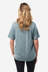 Camiseta de Algodón Suave y Transpirable para Mujer, Cuello Redondo, Estilo Casual, Corte Holgado, Manga Corta, con Colores Personalizados - Product Image 2