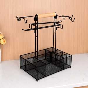 Elegant Arched Silver Chrome Metal Wire <b>Bread</b> <b>Basket</b> Rectangular Tabletop Serving Caddy For Baguettes Rolls And Fruit Display - Product Image 4