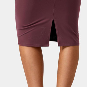 Women Formal Pencil <b>Skirt</b> Comfortable Stretch Material Knee Length Stylish <b>Office</b> Wear Apparel Supplier Factory - Product Image 6