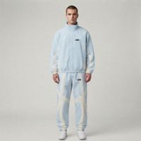Ensemble survêtement parachute oversize pour homme, hiver, coupe ample, nylon, 2 pièces, veste coupe-vent à capuche, léger et respirant