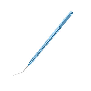 Manipulateur Drysdale Nucleus, embout de polissage de capsule angulaire, longueur 121 mm, manche rond en titane, microchirurgical ophtalmique de précision - Product Image 3