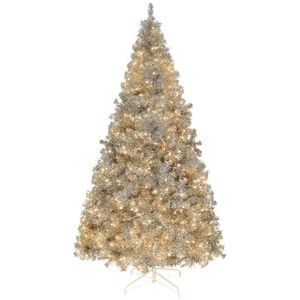 Albero di Natale Artificiale Pre-Illuminato da 2,4 m con 1350 Rami, 500 Luci, Albero di Pino Articolato con Telecomando, Decorazione Natalizia Realistica - Product Image 2