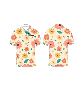 เสื้อโปโลพิมพ์ลายดอกไม้เขตร้อนสำหรับผู้ชาย แขนสั้น สวมใส่สบาย เหมาะสำหรับฤดูร้อน เล่นกอล์ฟ น้ำหนักเบา มีปก แฟชั่น - Product Image 4