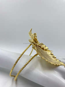 Brazalete de latón duradero hecho a mano para mujer, chapado en oro con piedras preciosas, joyería clásica atemporal para bodas y regalos - Product Image 2