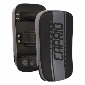Juego de Protectores de Piernas de Piel Sintética PU Amarillo y Gris Personalizados para Muay Thai, MMA, Taekwondo, Artes Marciales, Venta al Por Mayor OEM - Product Image 4